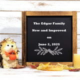 Adoption Chalkboard Sign - Adoption Sign - Officially Family - Customized Adoption Sign