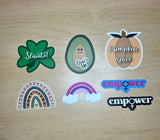 Boho Rainbow Sticker - Irish Sticker - Pumpkin Spice Sticker - Rainbow Sticker