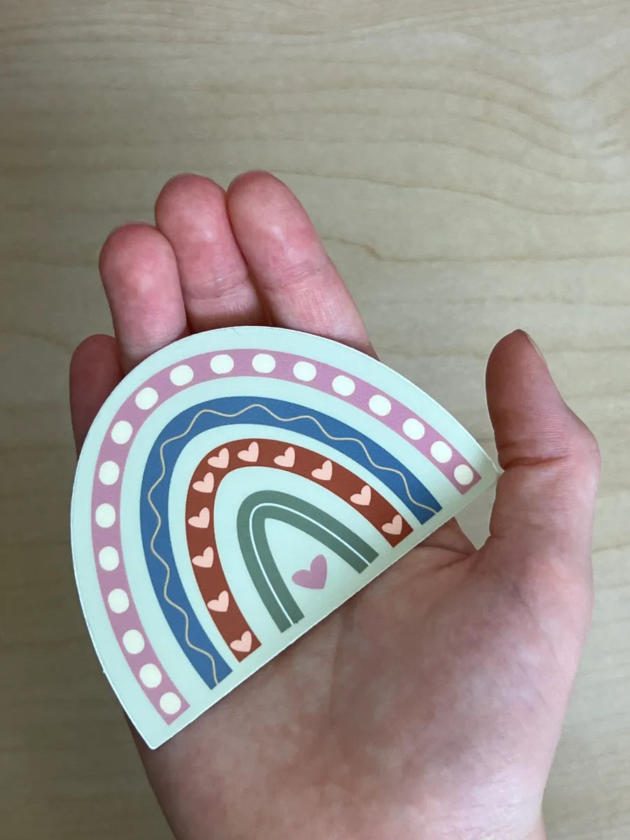 Boho Rainbow Sticker - Irish Sticker - Pumpkin Spice Sticker - Rainbow Sticker