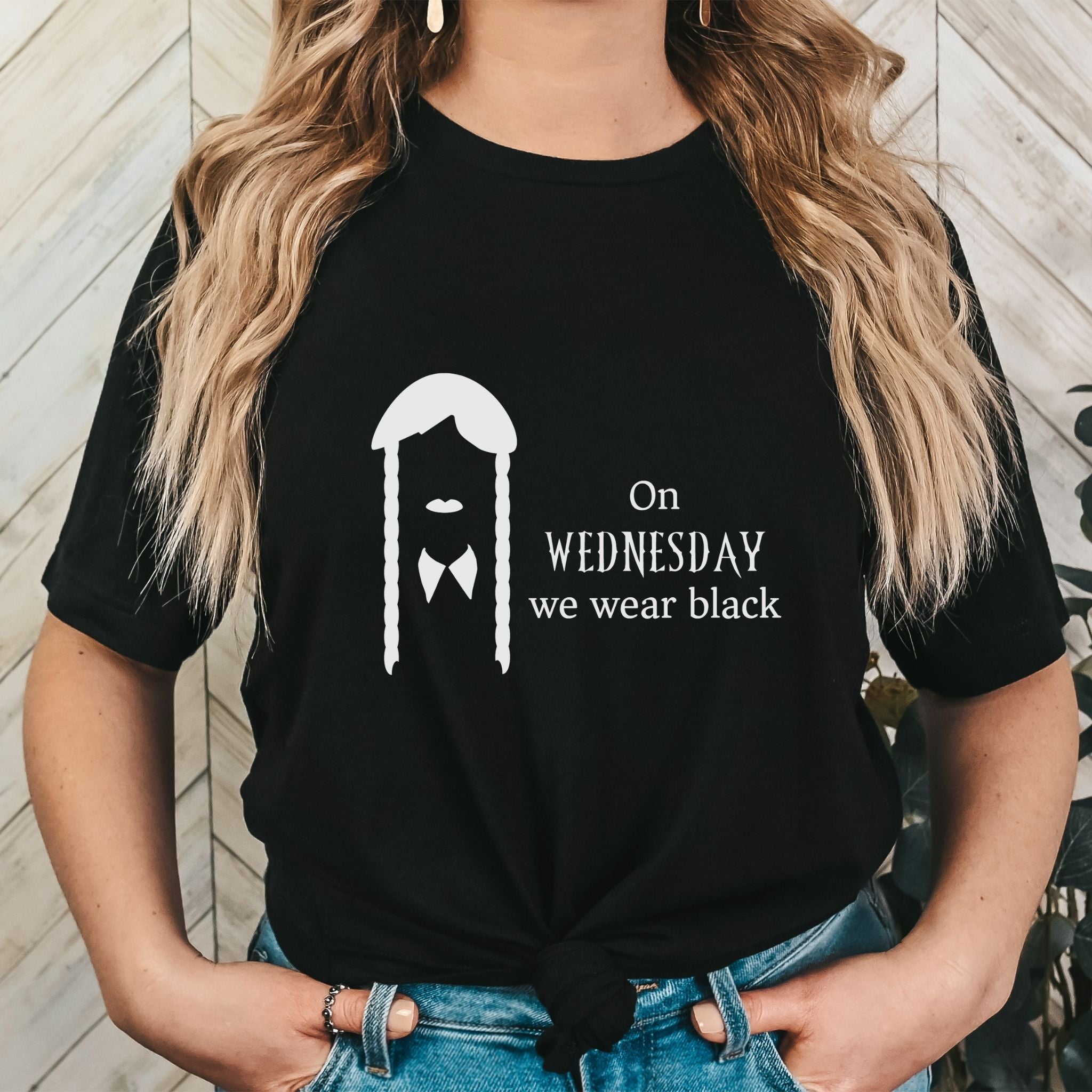 Wednesday Tee - On Wednesday We Wear Black - Wednesday Adams Inspired T-Shirt
