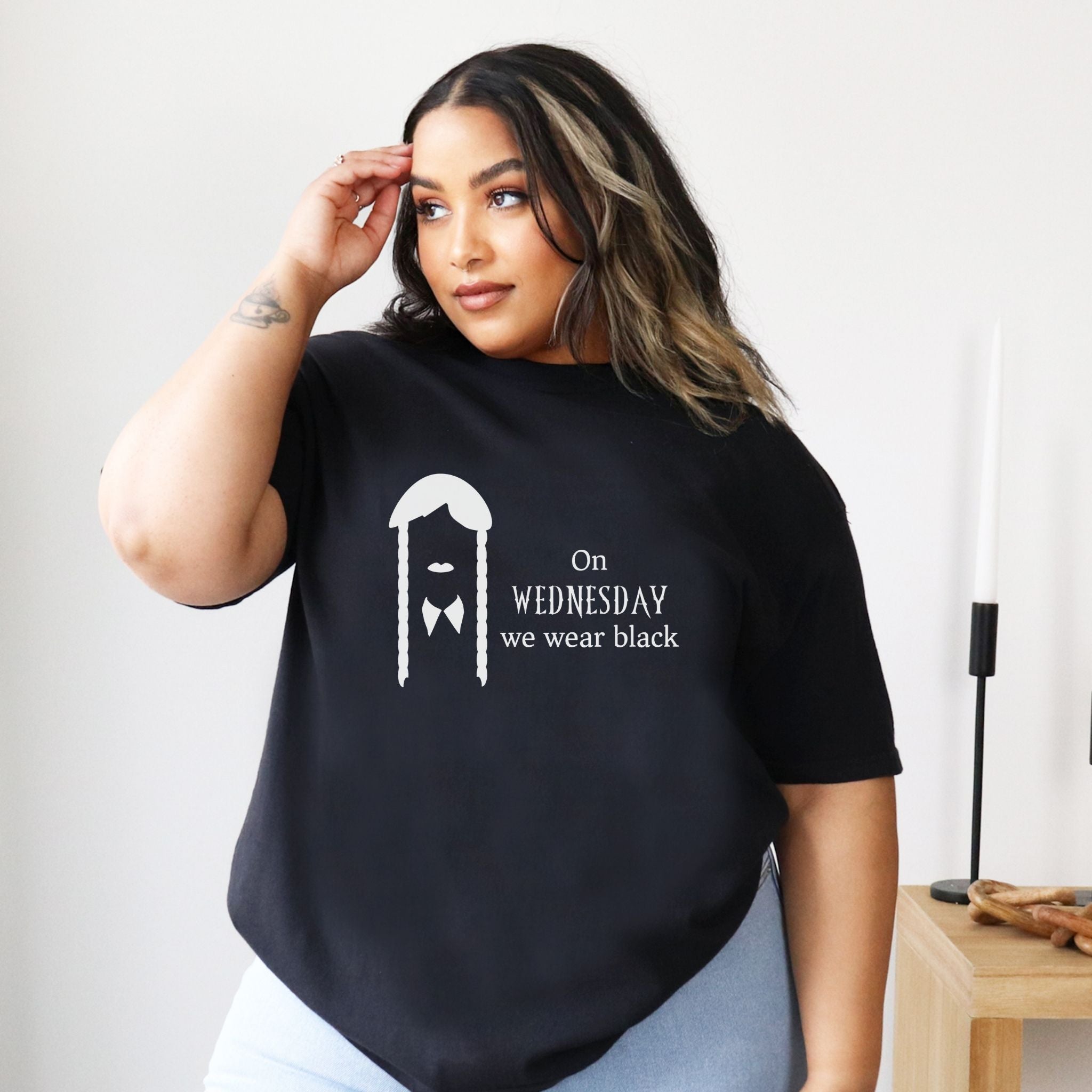 Wednesday Tee - On Wednesday We Wear Black - Wednesday Adams Inspired T-Shirt